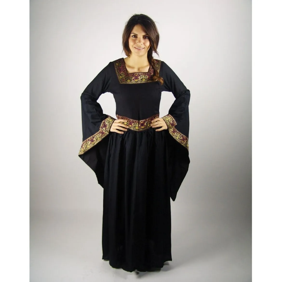 Mittelalter Kleid Katharina schwarz