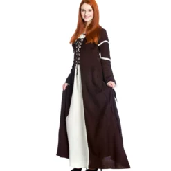 Mittelalter Kleid Katherina braun-natur