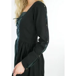 Mittelalter Kleid Medusa schwarz-blau