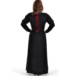 Mittelalter Kleid Orianne schwarz-rot