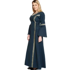 Mittelalter Kleid Reinhild blau