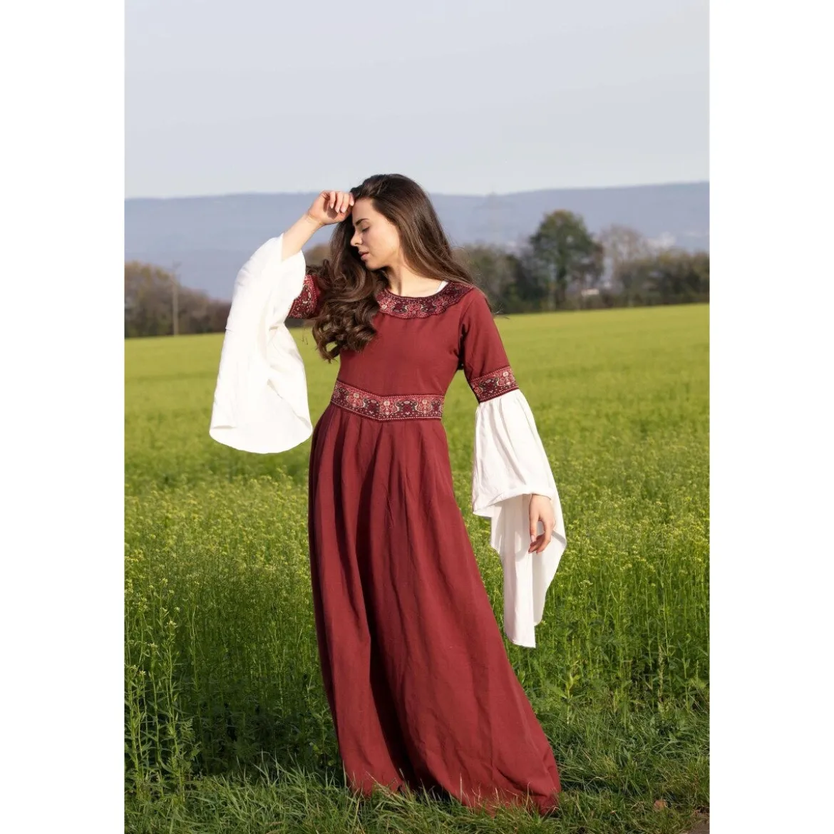 Mittelalter Kleid Yala rot