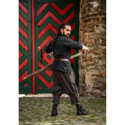 Mittelalter Kniebundhose Laurence mit Unterbeinschnürung braun
