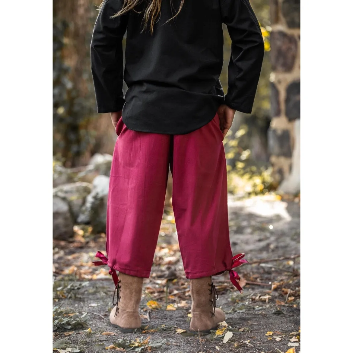 Mittelalter Kniebundhose Vincent rot