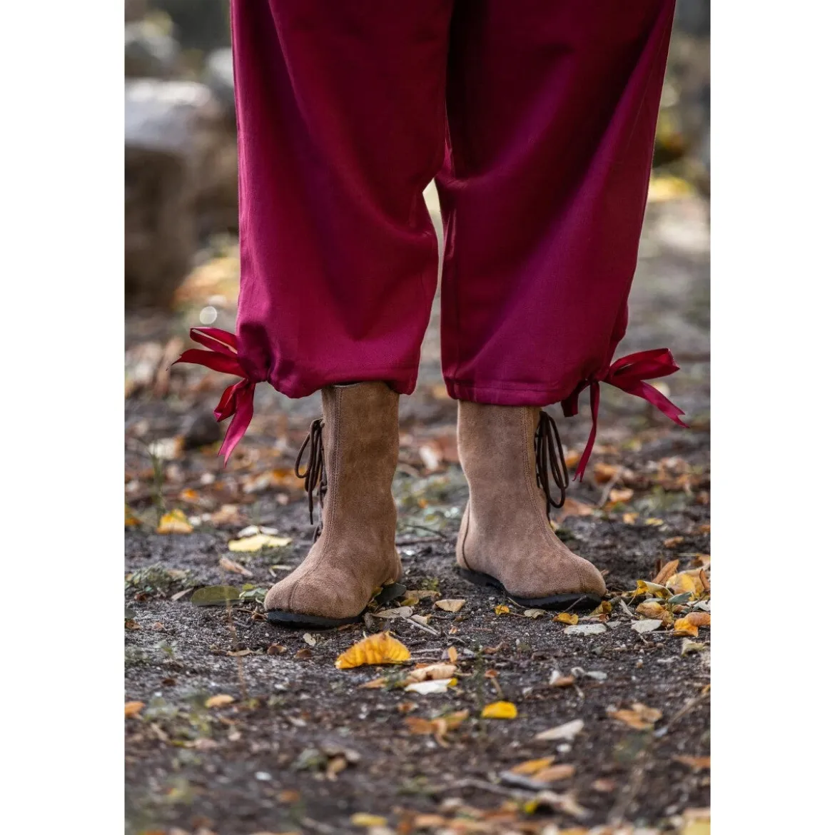 Mittelalter Kniebundhose Vincent rot
