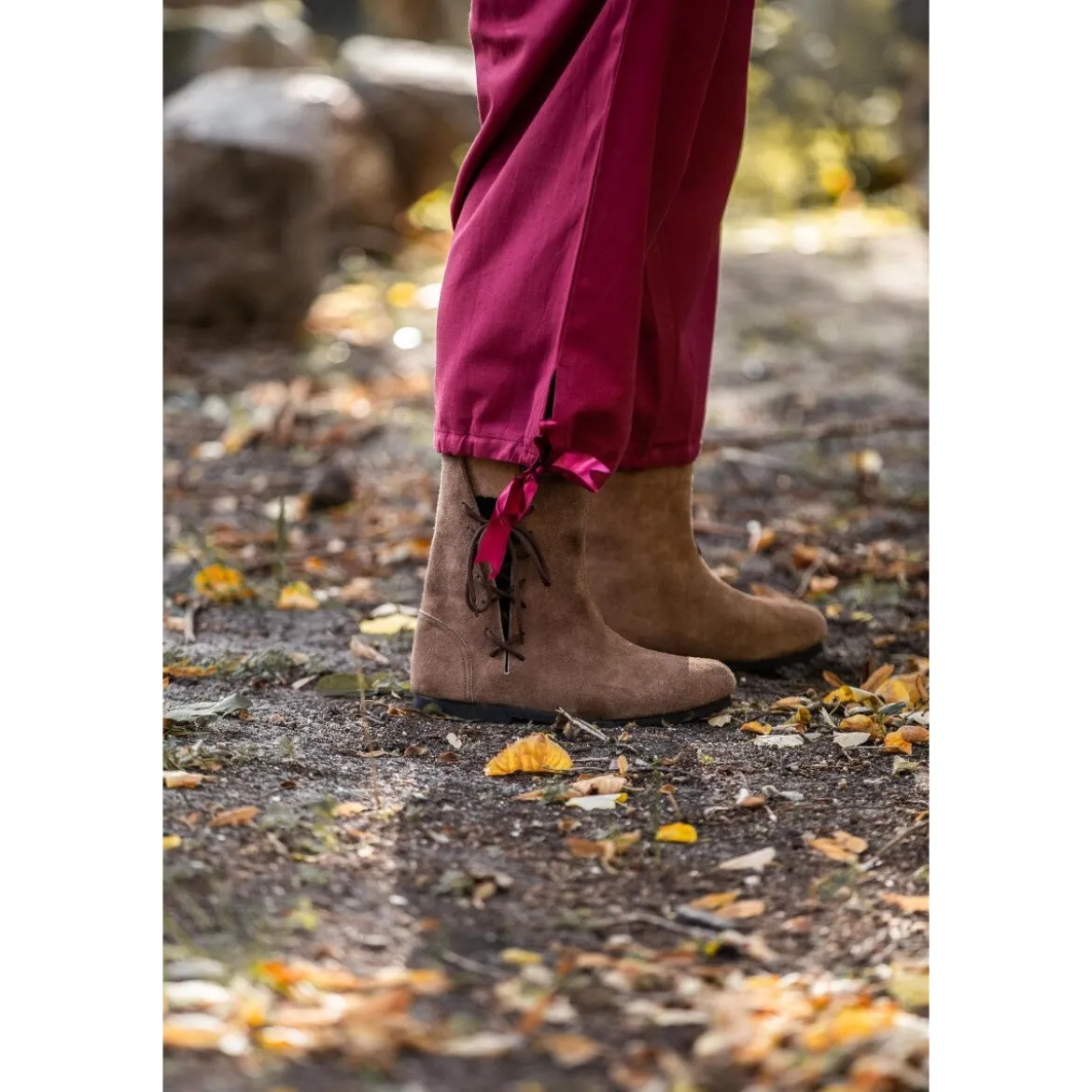 Mittelalter Kniebundhose Vincent rot
