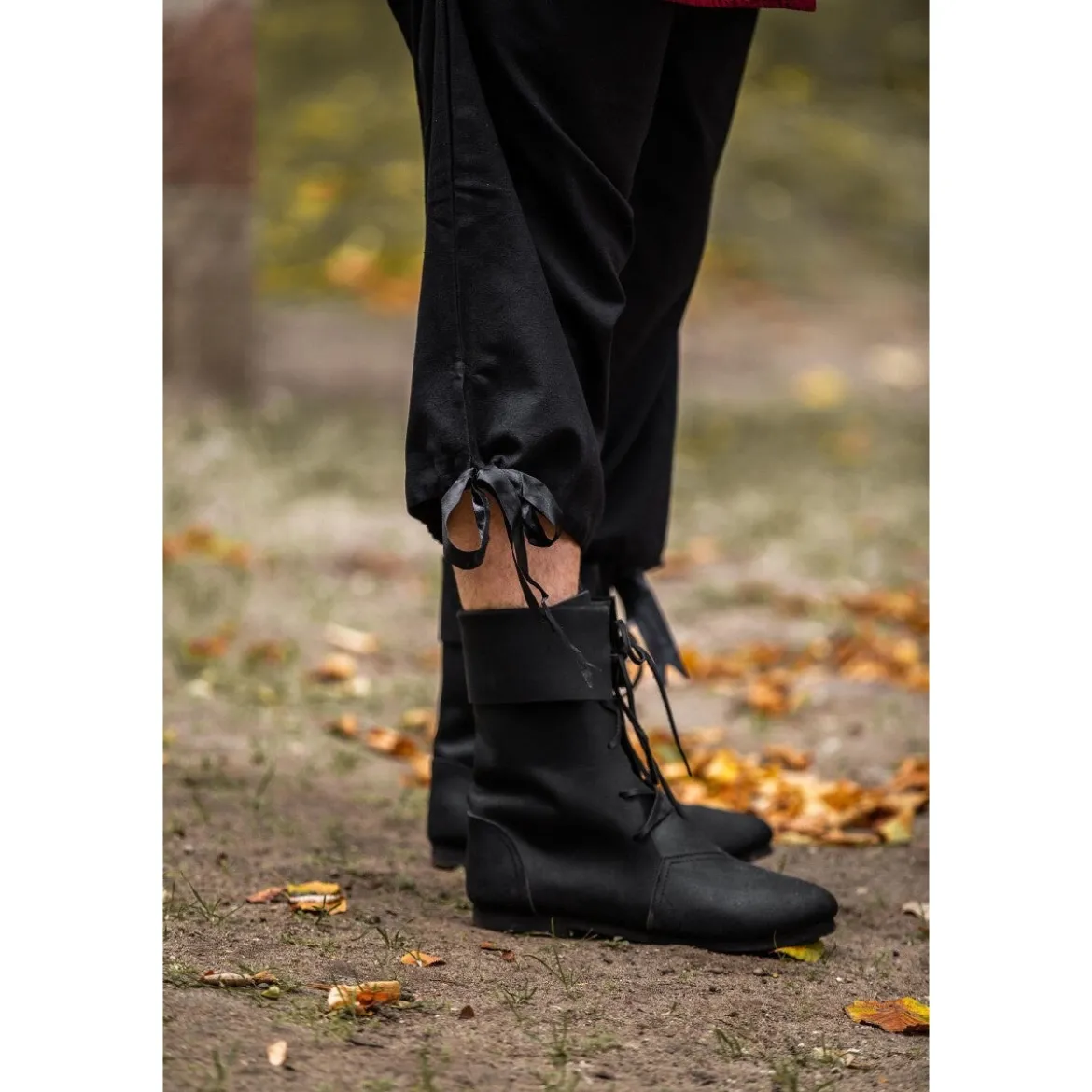 Mittelalter Kniebundhose Vincent schwarz