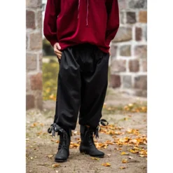 Mittelalter Kniebundhose Vincent schwarz