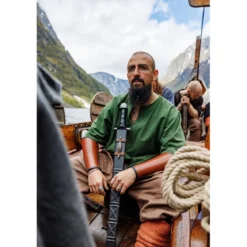 Mittelalter Kurzarm Tunika Olaf grün
