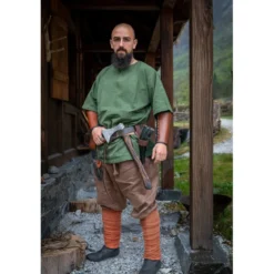 Mittelalter Kurzarm Tunika Olaf grün