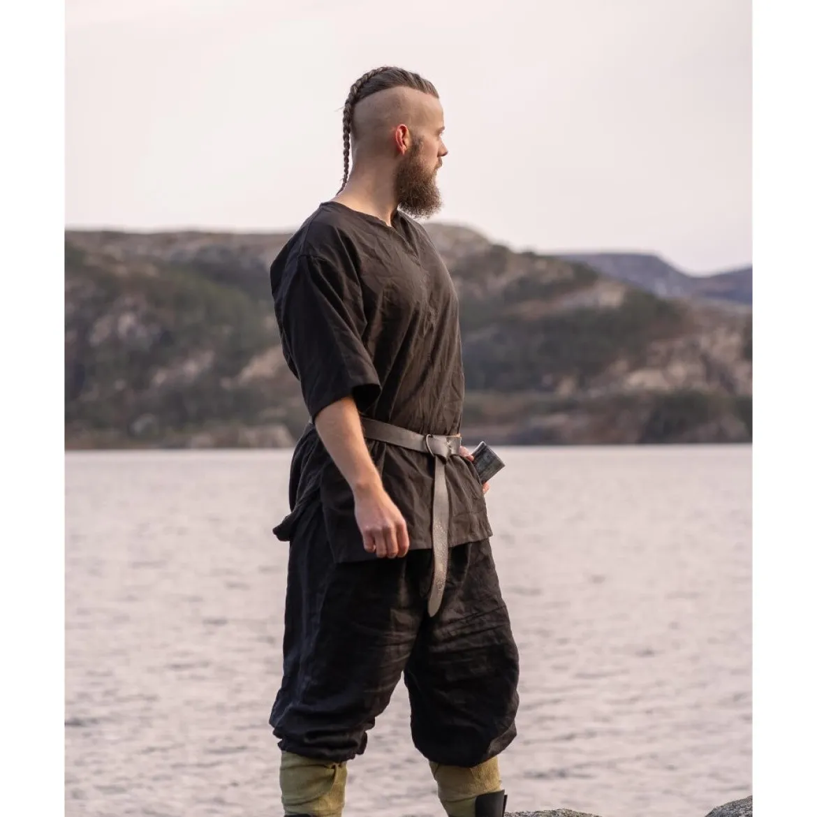 Mittelalter Kurzarm Tunika Olaf braun