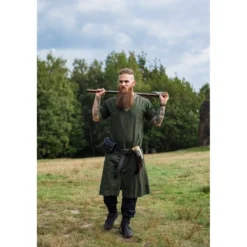 Mittelalter Kurzarm Tunika Richard grün