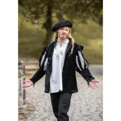 Mittelalter Landsknechtjacke Brandolf schwarz