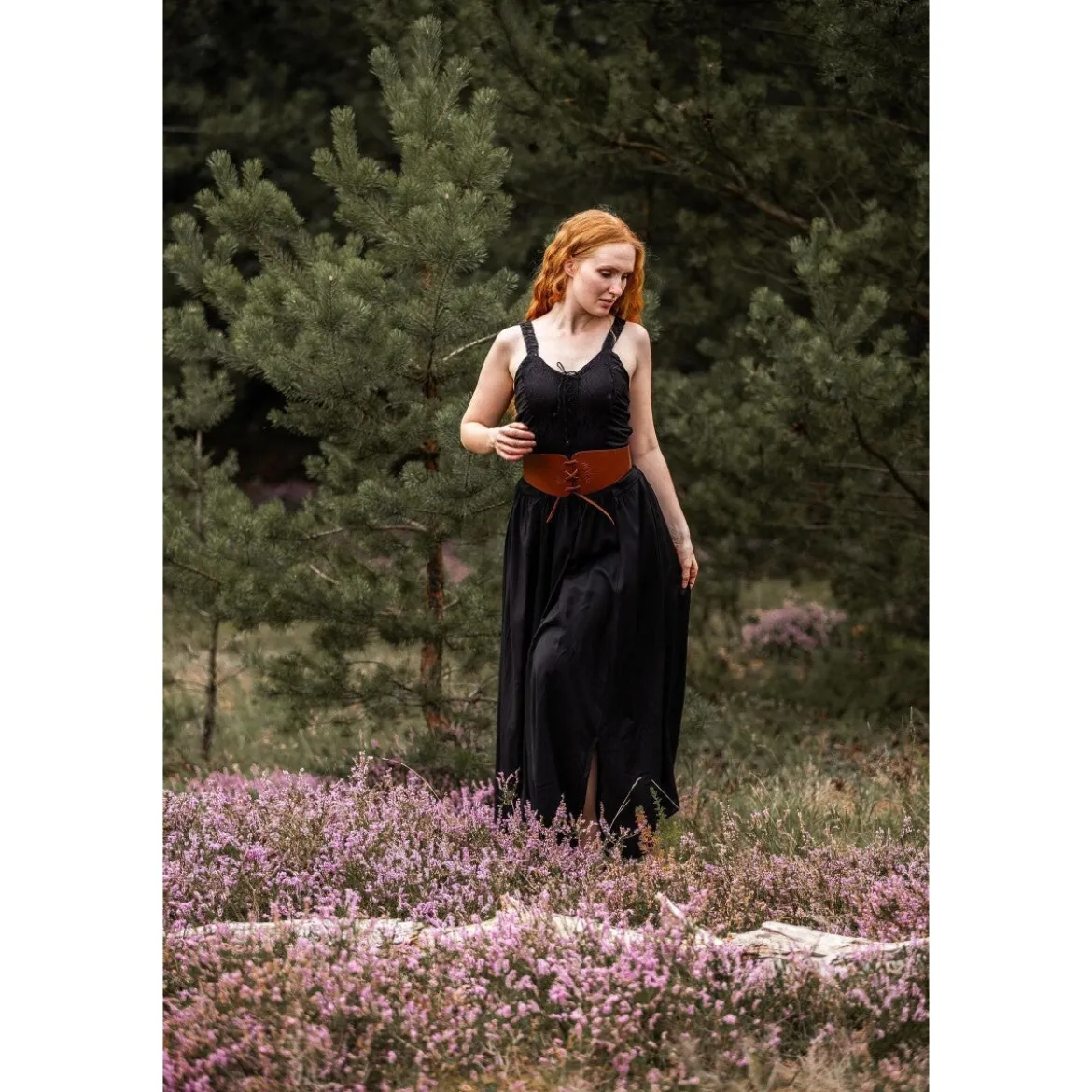 Mittelalter Miederkleid Jasmin schwarz