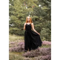 Mittelalter Miederkleid Jasmin schwarz