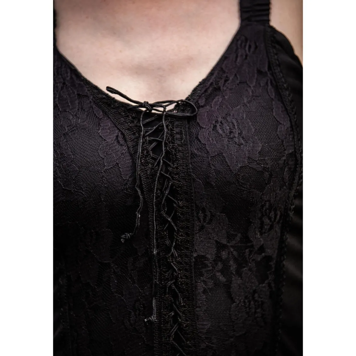 Mittelalter Miederkleid Jasmin schwarz
