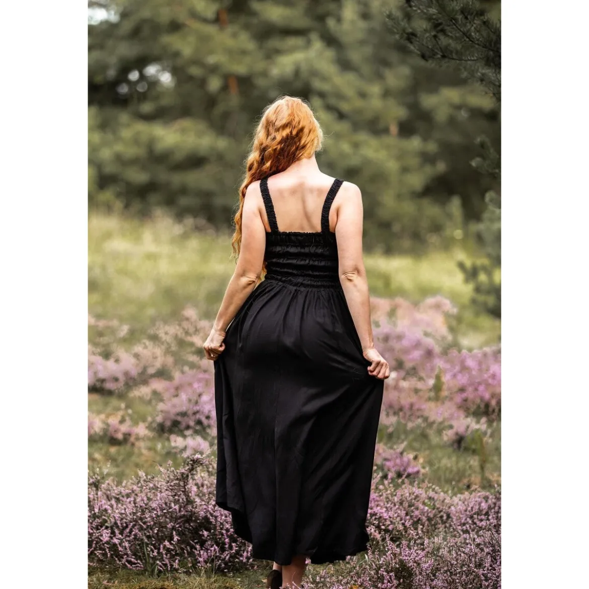 Mittelalter Miederkleid Jasmin schwarz