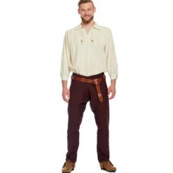 Mittelalter Ringgürtel mit keltischer Prägung braun