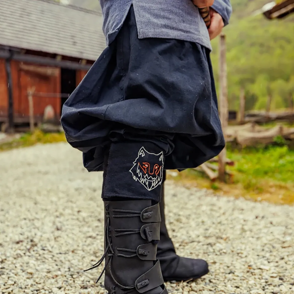 Mittelalter Rushose Norman schwarz