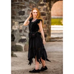 Mittelalter Samt-Miederweste Adrienne schwarz