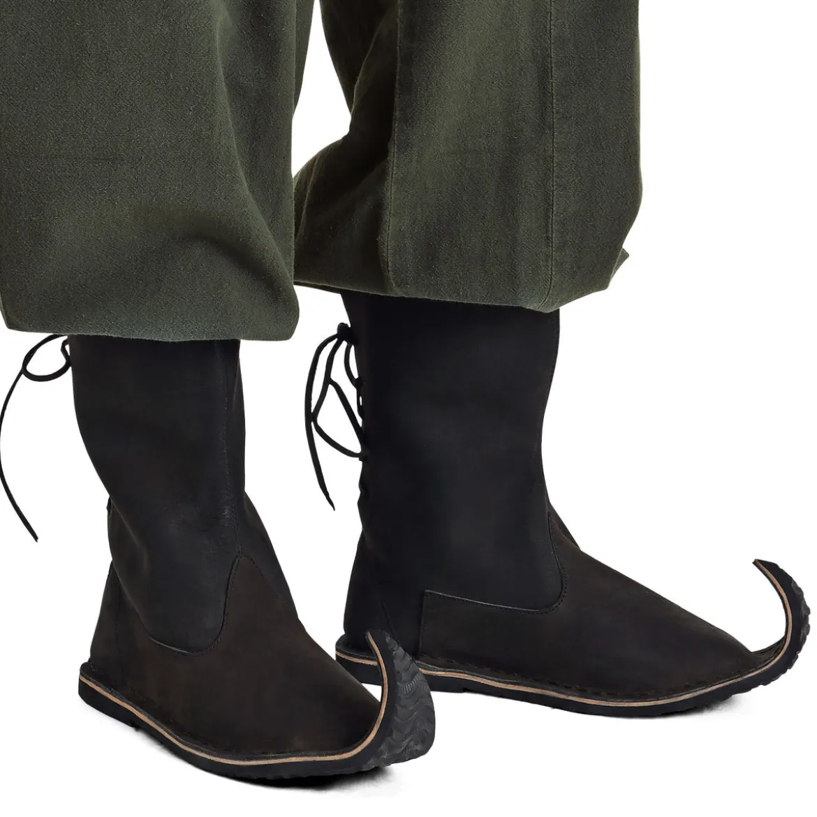 Mittelalter Schnabelstiefel schwarz