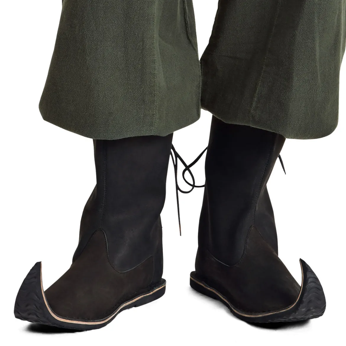 Mittelalter Schnabelstiefel schwarz