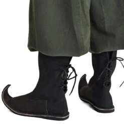 Mittelalter Schnabelstiefel schwarz
