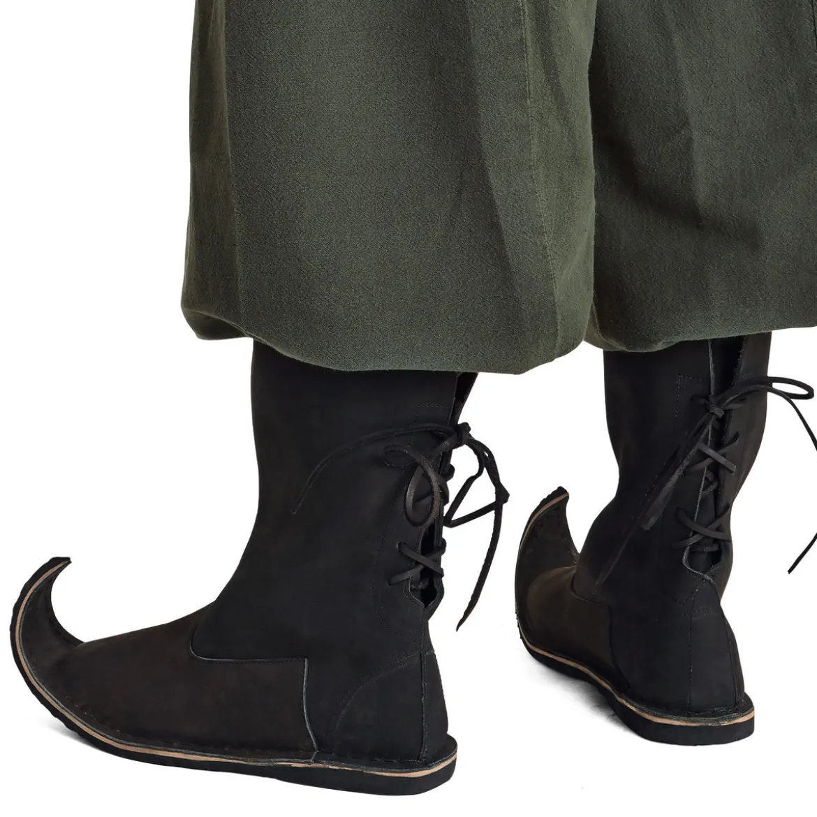 Mittelalter Schnabelstiefel schwarz