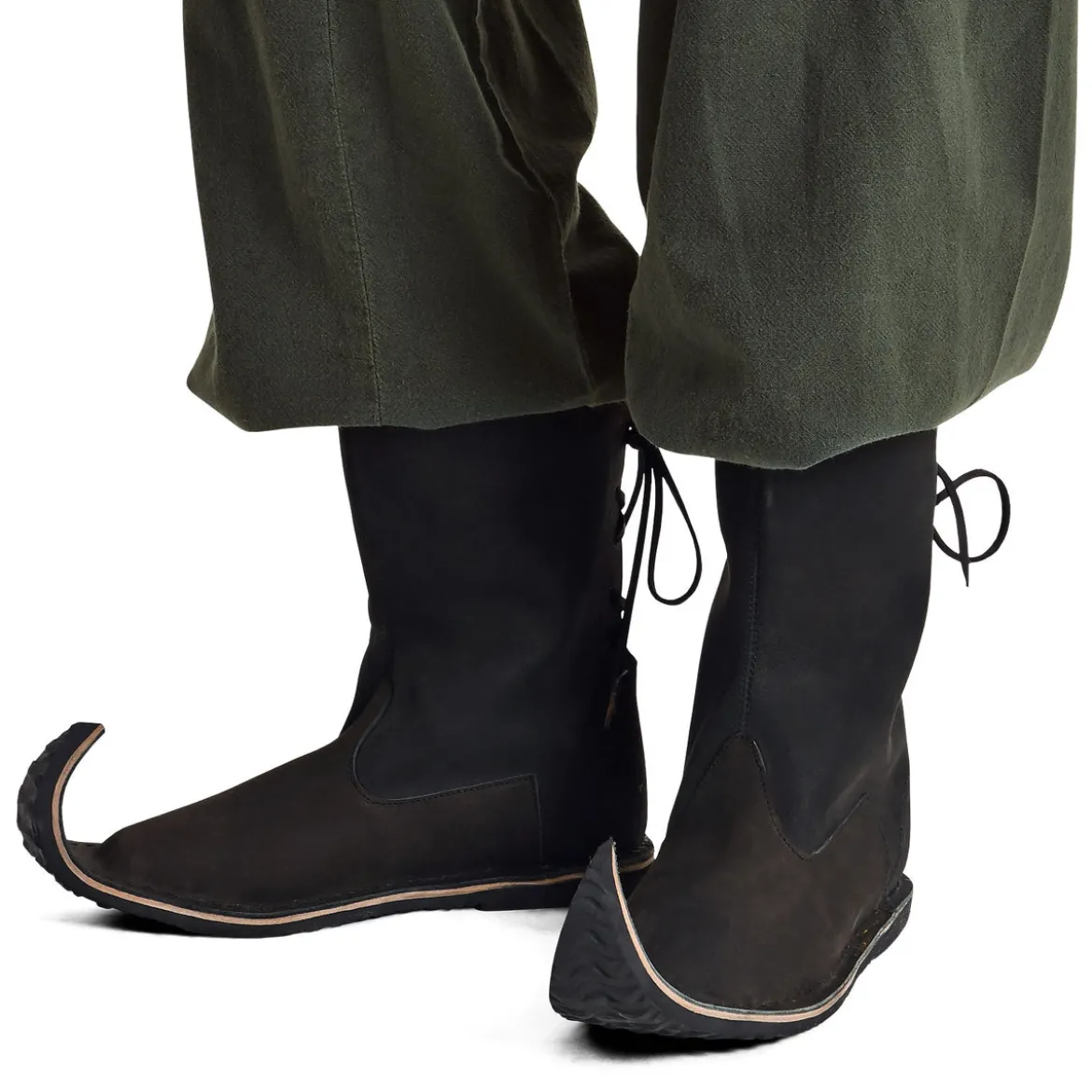 Mittelalter Schnabelstiefel schwarz