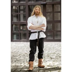 Mittelalter Schnürhemd Artur weiß