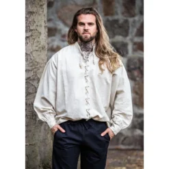 Mittelalter Schnürhemd Dagwin beige