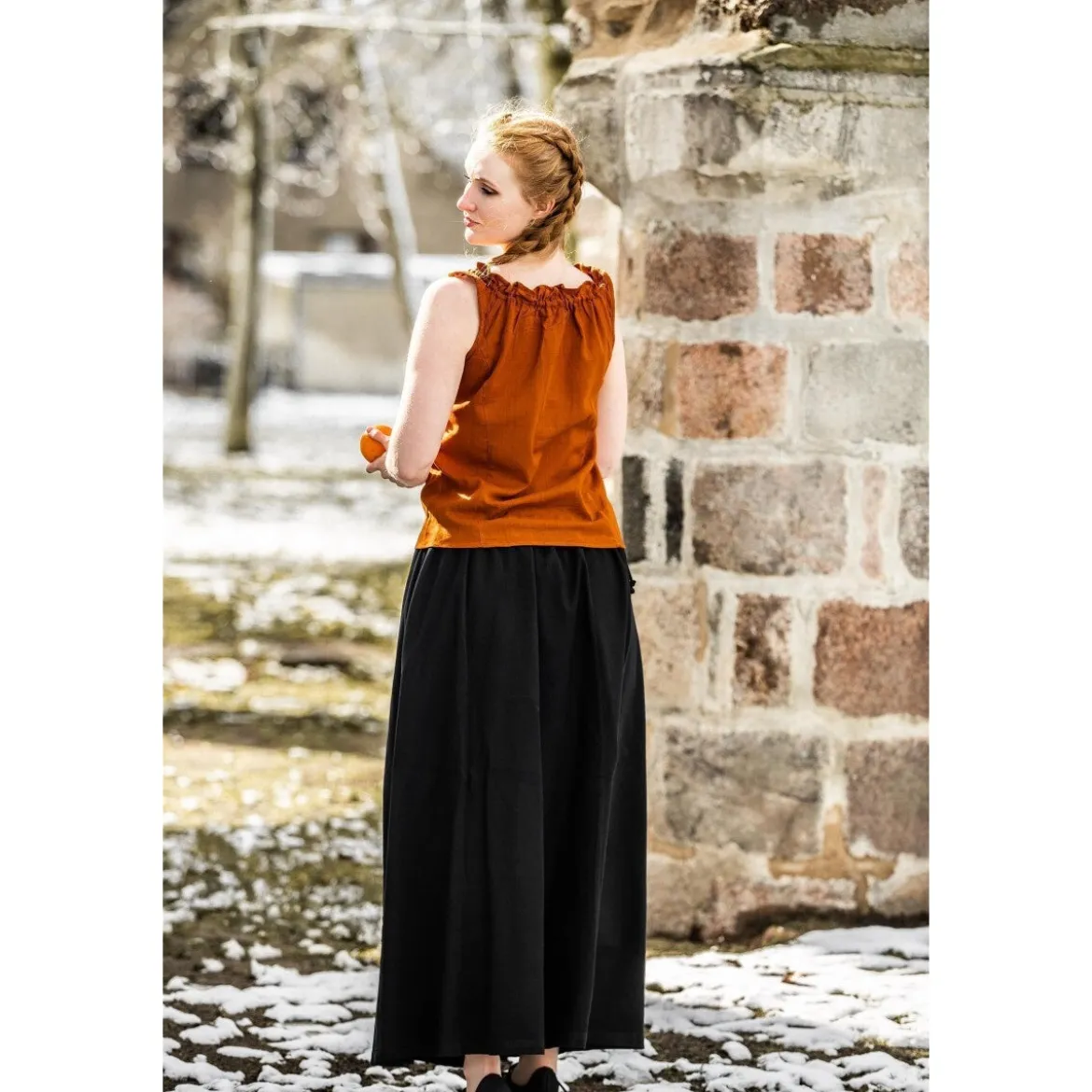 Mittelalter Sommerbluse Adele ärmellos rot