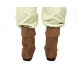 Mittelalter Stiefel Aurin mit Stulpe braun