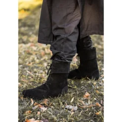 Mittelalter Stiefel Aurin mit Stulpe schwarz