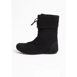 Mittelalter Stiefel Aurin mit Stulpe schwarz