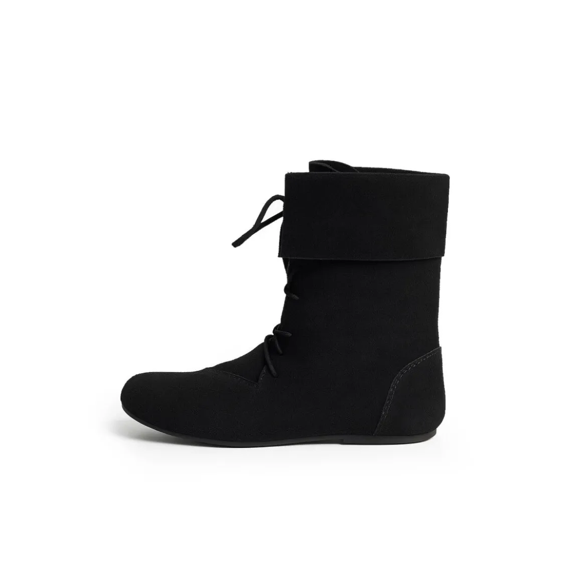 Mittelalter Stiefel Aurin mit Stulpe schwarz