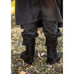 Mittelalter Stiefel Aurin mit Stulpe schwarz
