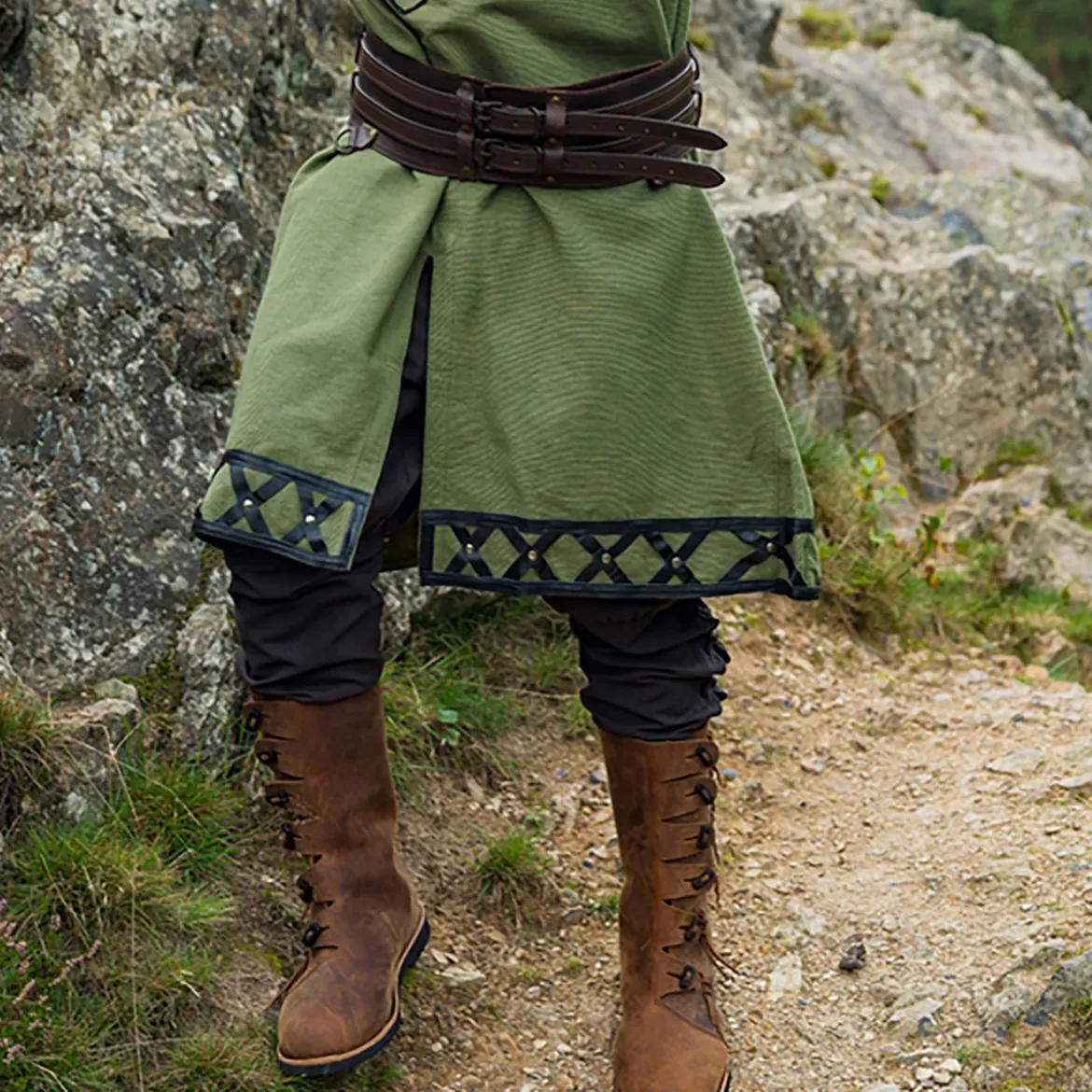 Mittelalter Stiefel Odin braun