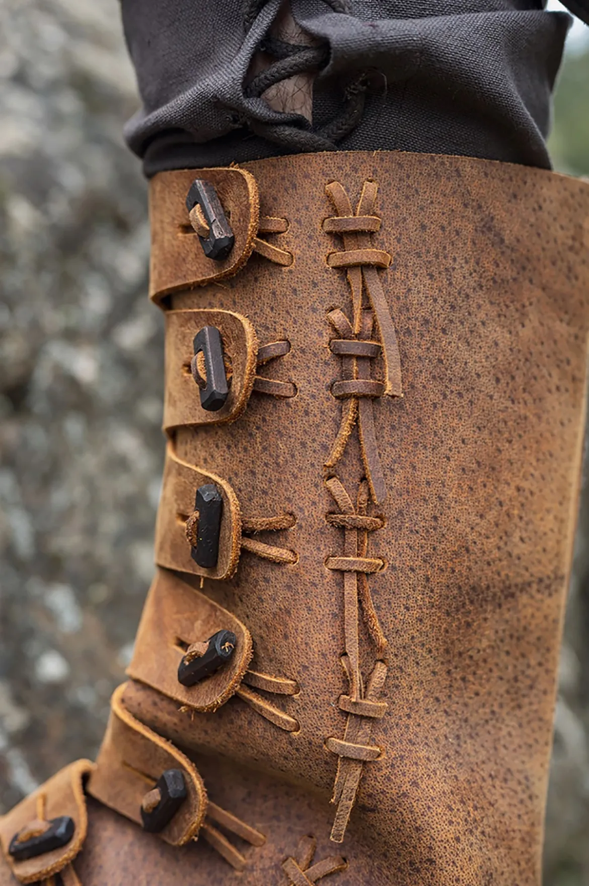 Mittelalter Stiefel Odin braun