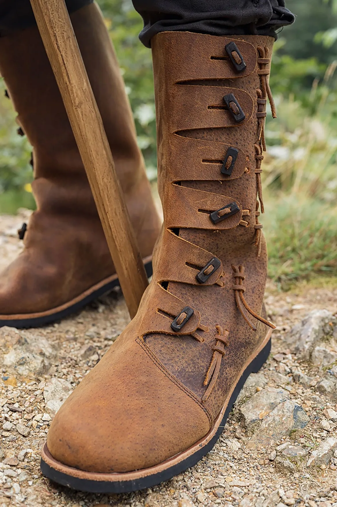 Mittelalter Stiefel Odin braun