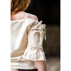 Mittelalter Trägerbluse Prina beige