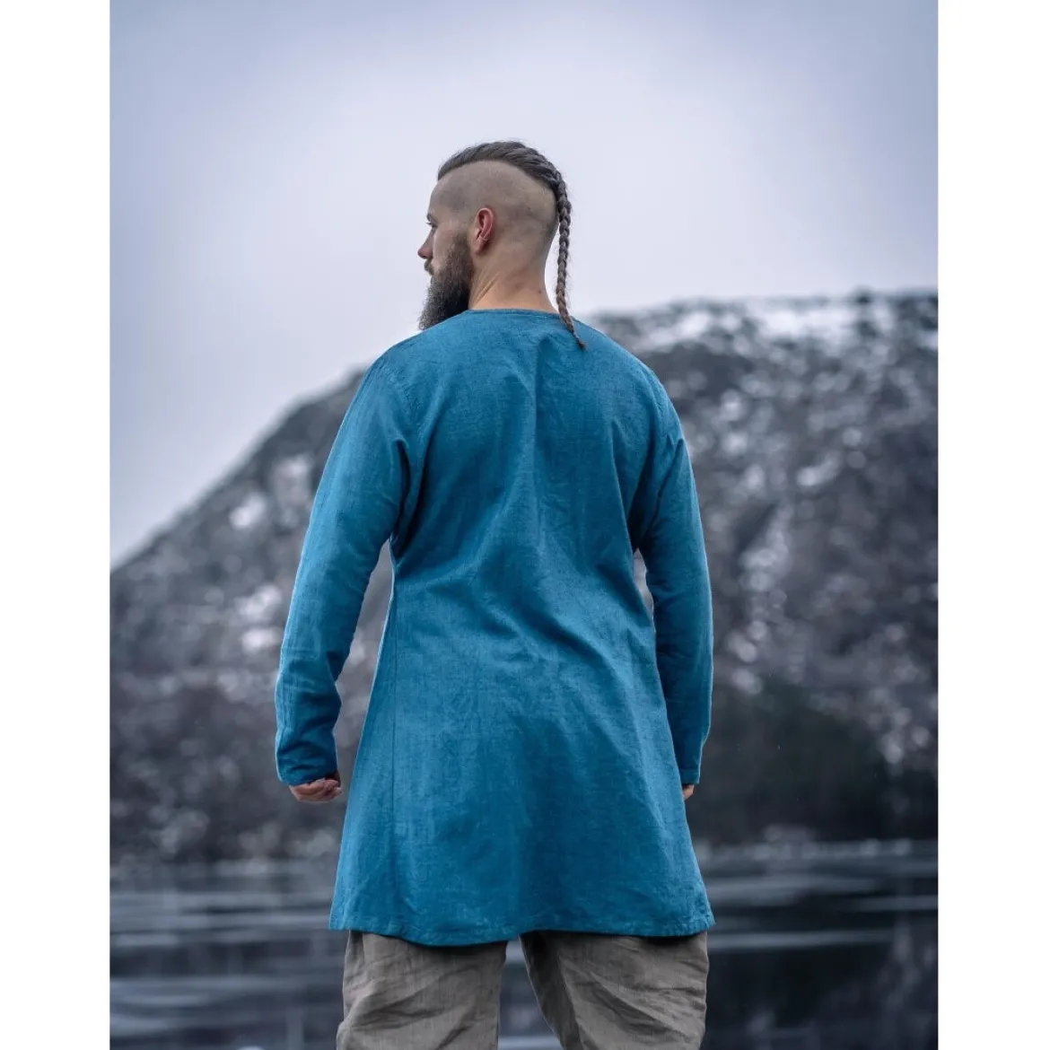 Mittelalter Tunika Ragnar blau