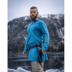 Mittelalter Tunika Ragnar blau