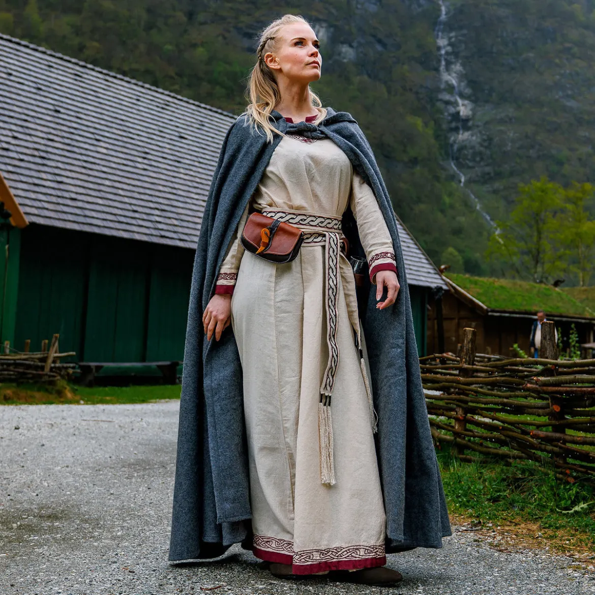 Mittelalter Umhang Elinor grau