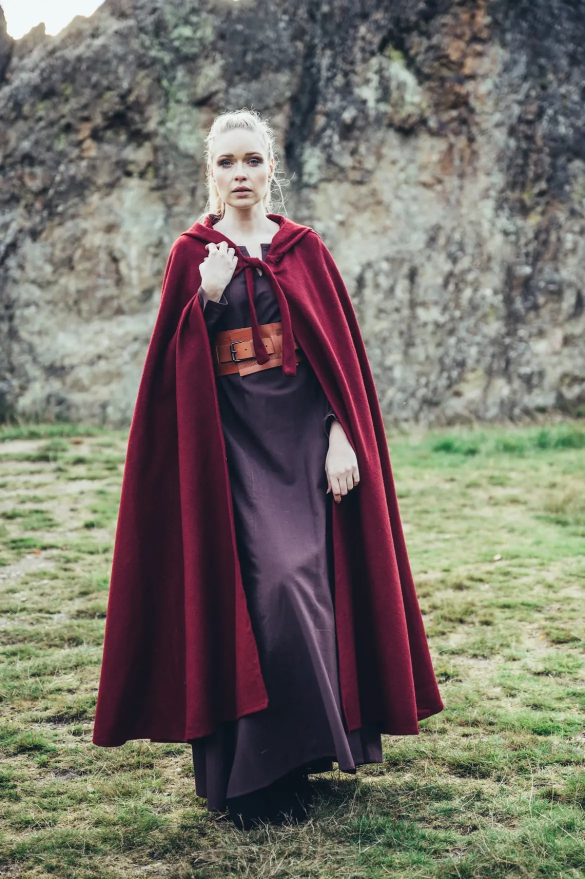 Mittelalter Umhang Elinor rot