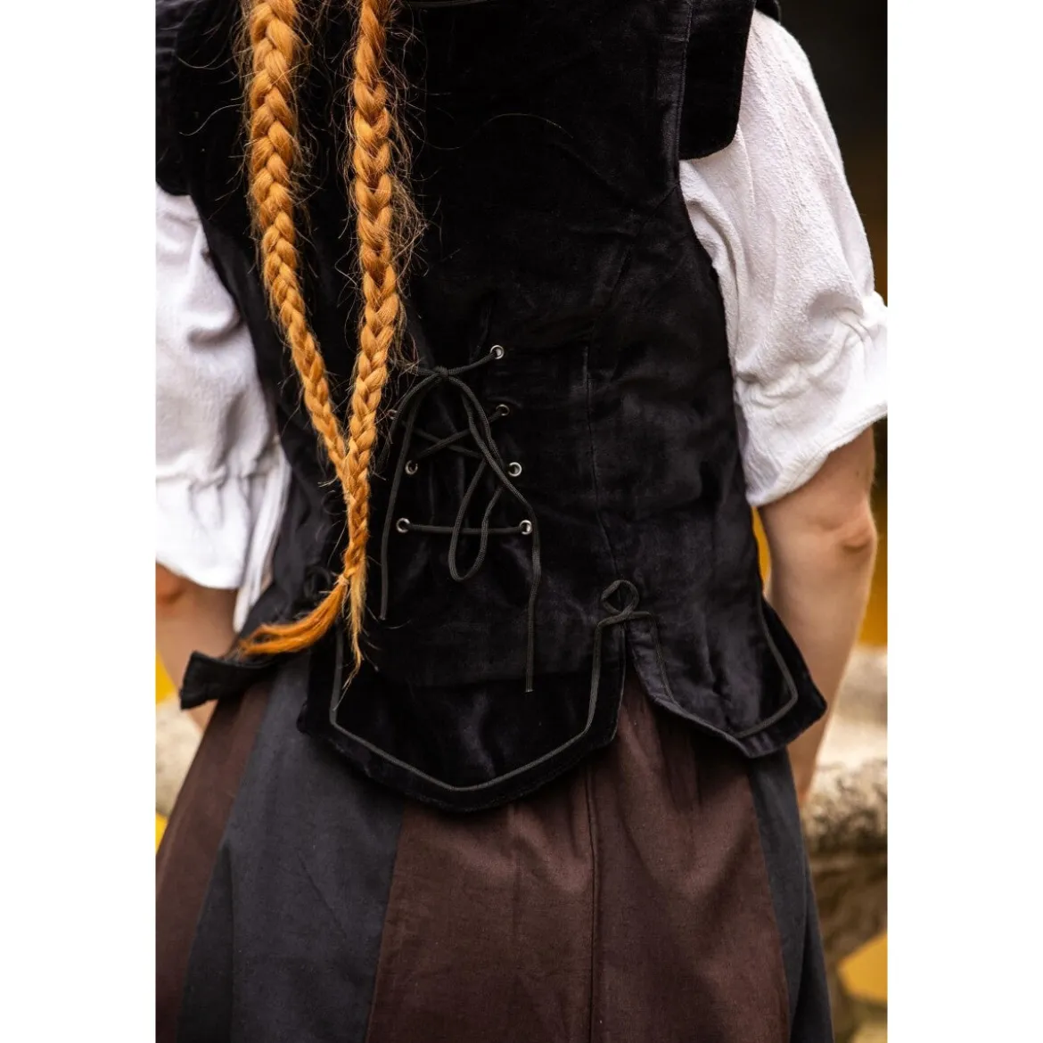 Mittelalter Uniformweste Adaliz schwarz