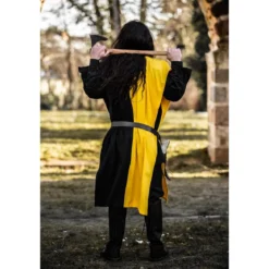 Mittelalter Waffenrock Frederick schwarz-gelb