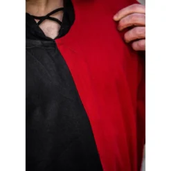 Mittelalter Waffenrock schwarz-rot