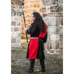 Mittelalter Waffenrock schwarz-rot