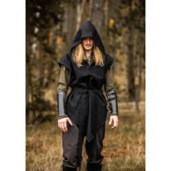 Mittelalter Waldläufer Tunika Aldon schwarz